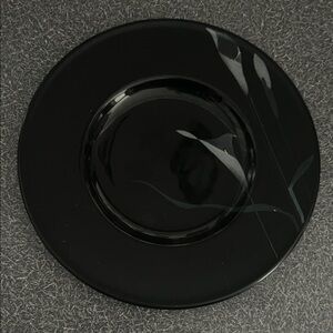 Mikasa Vintage Opus Black FK701 Black Floral Accent Saucer - set of 12